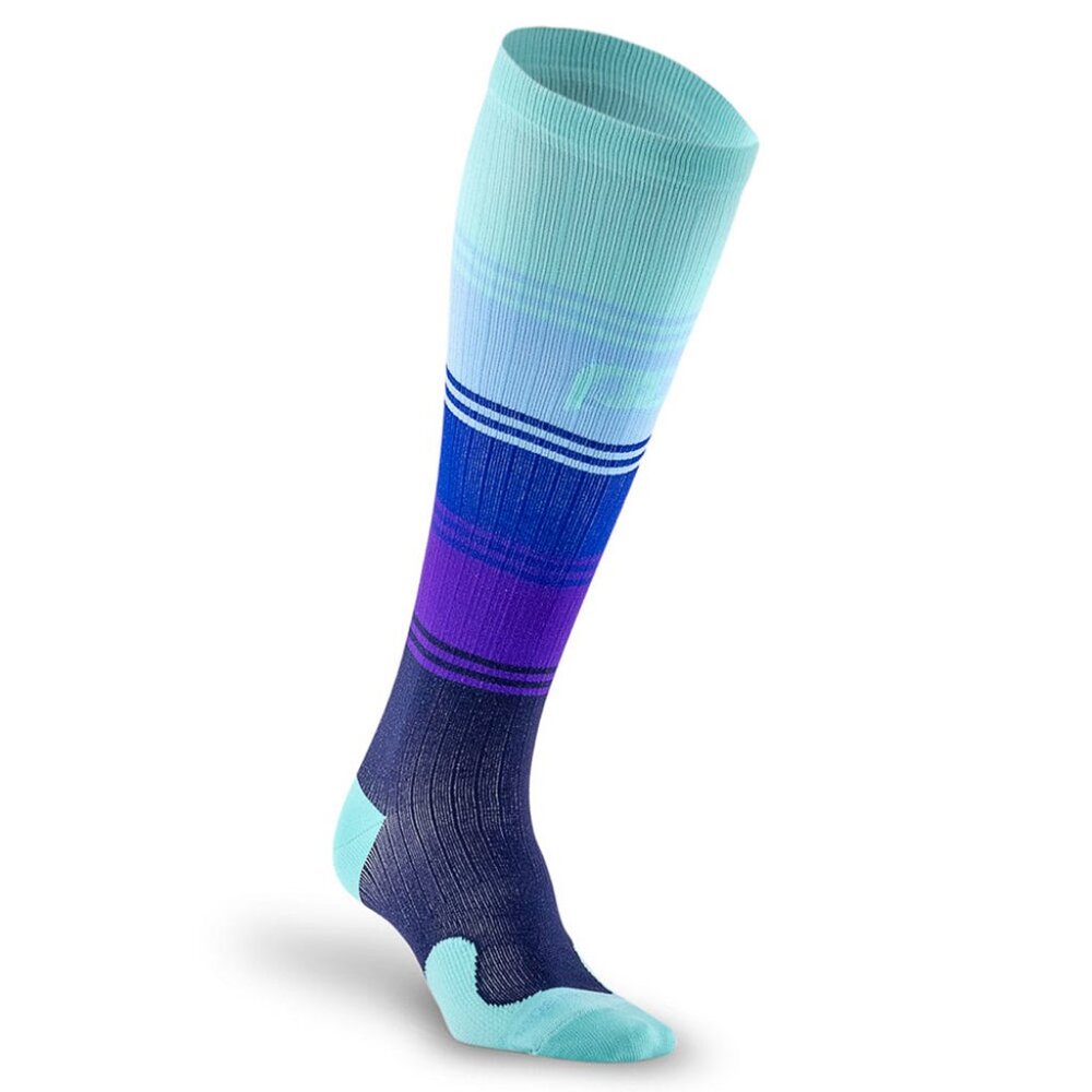 Pro Compression Socks, 2XL, Blue/Mint Green